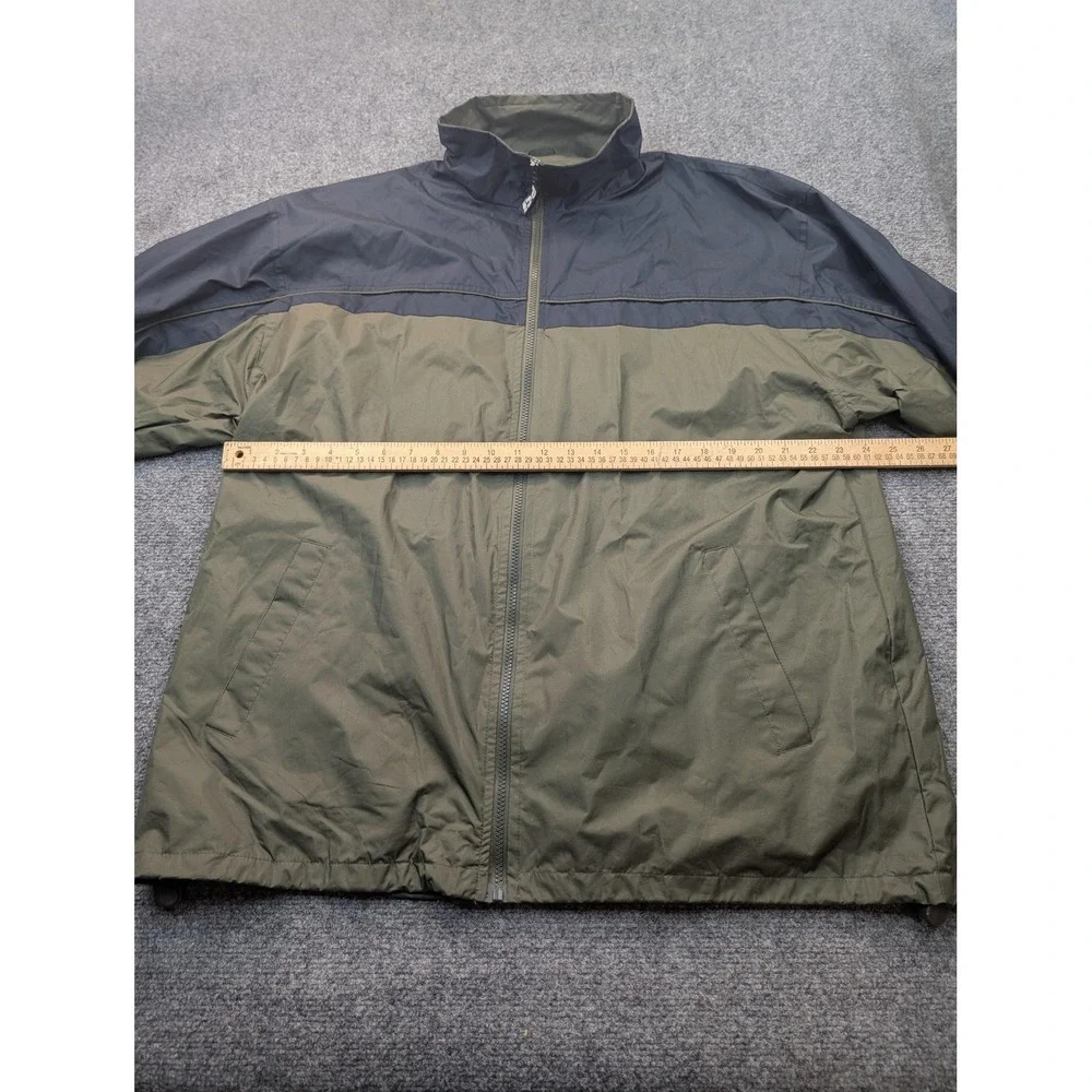 Mesa Verde Jacket Mens XL Green Black PCI Windbreaker Mesh Lined Hiking Zip Coat